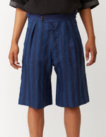 Gurkha Shorts ～indigo linen～