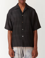 Open Collar Short-Sleeve Shirt ～kimono silk～