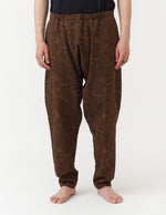 Sarouel Style Drawcord Pants～leaf motif jacquard～